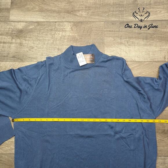 Jos. A. Bank Silk Pull Over Long Sleeve Sweater Size L - Picture 4 of 5